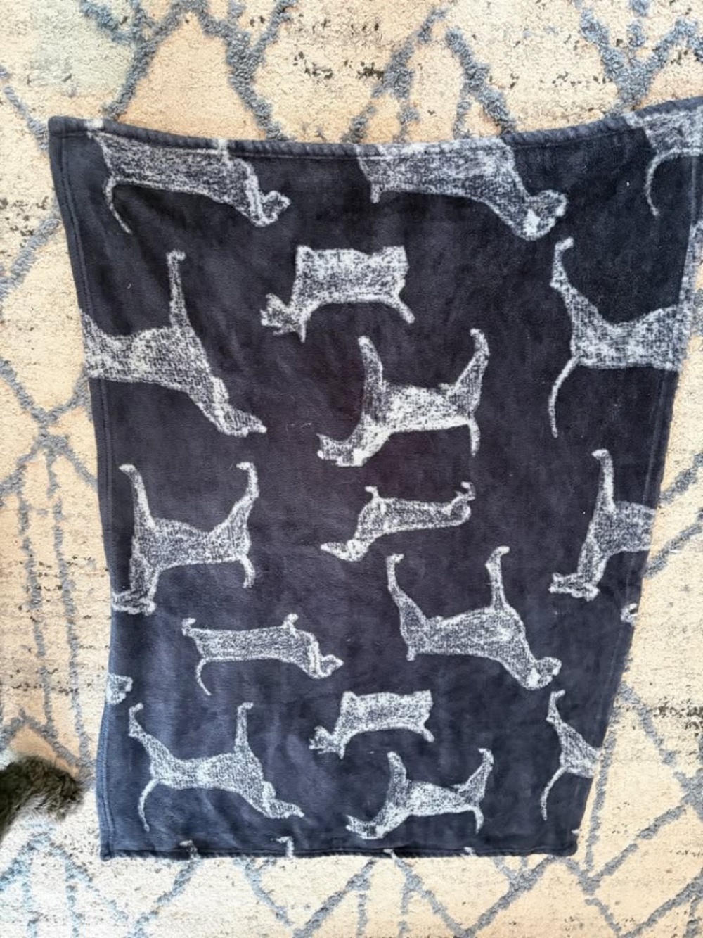 small soft dog blanket for car, bed, or crate